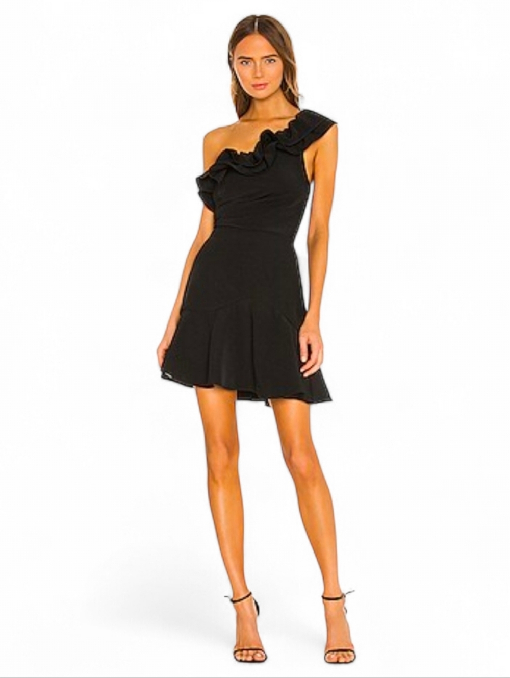 NWT KEEPSAKE THE LABEL X REVOLVE Black Compose One Shoulder Mini Dress - XS